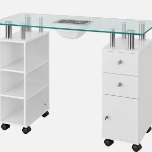 Table manucure verre